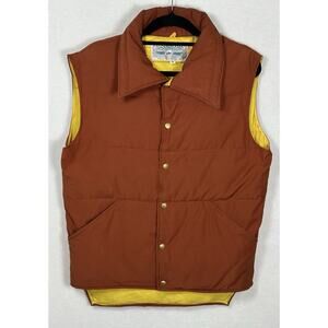 Men's VTG Struggle Gear Down Puffer Vest Jacket USA Medium M Gorpcore Hiking